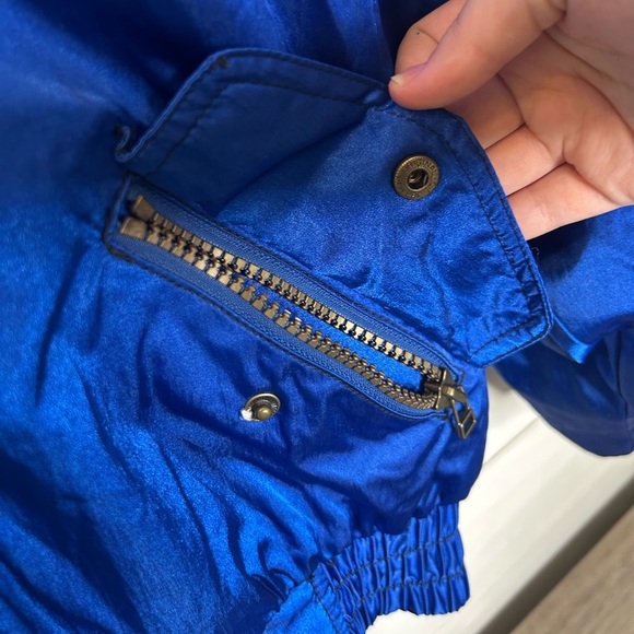 Vintage Obermeyer Ski Jacket Electric Blue Retro 80s/90s Women’s Size 10 Winter - Picture 6 of 10